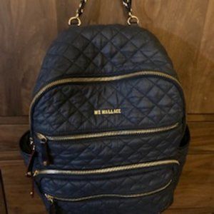 MZ Wallace Navy Crosby backpack